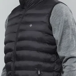 Cloak & Decker Men Mock Collar Solid Casual Puffer Lightweight Jacket image 3