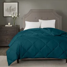 RAZZAI Teal Microfiber AC Room 150 GSM Double Bed Comforter image 4