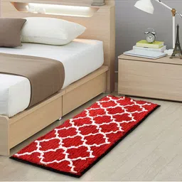 AAZEEM Red & White Printed Micro Runners image 2