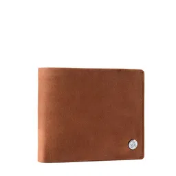 Eske Men Brown Solid Two Fold Leather Wallet image 3