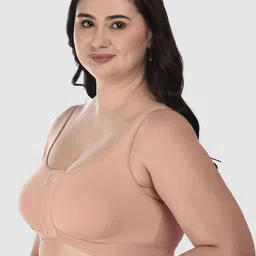 DressBerry Cotton Full Coverage Front Closure Minimizer Bra image 4
