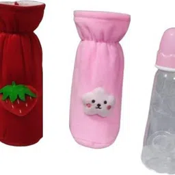 trivika and sons Baby Feeding Bottle & Cover ( 2 Cover+1 Bottle)-picture-44