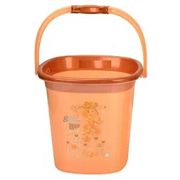 Modern 18 Ltrs Brown 3 Pc Polypropylene Bucket Set by Regalo image 2