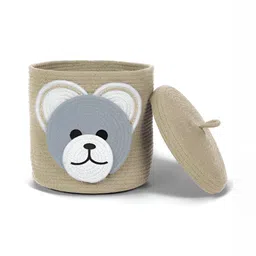 FABINALIV Beige Cotton Fabric Multi-Utility Organisers image 3