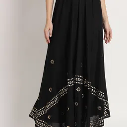BCZ Style Embellished Flared Maxi Skirt image 3