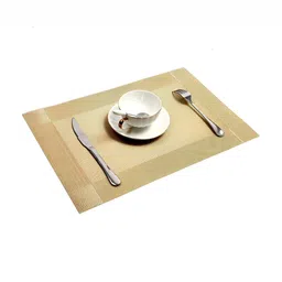 TANLOOMS Camel Brown 6-Pcs Textured Table Placemats image 5