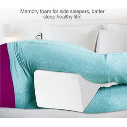 Pum Pum Purple Solid Memory Foam Orthopedic Knee Support Leg Rest Pillow image 3