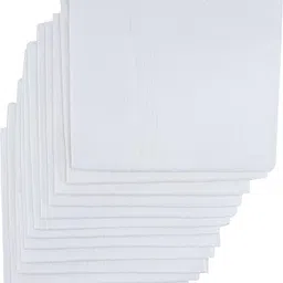 PALMLON Premium White Handkerchiefs, Soft & Durable, Perfect for Daily Use for Men ["White"] Handkerchief image 2