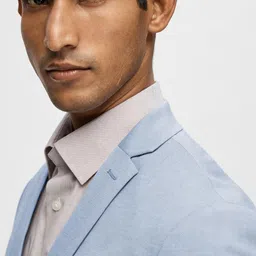 SELECTED Slim Fit Notched Lapel Collar Single Breasted Blazer image 3