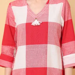 aayusika Checked Pure Cotton Tunic & Trousers Co-Ords image 2