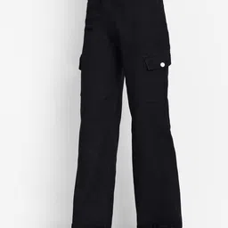 Next One Women Smart Wide Leg High-Rise Low Distress Stretchable Cargos image 2