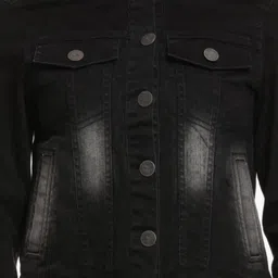 Campus Sutra Stand Collar Windcheater Cotton Denim Jacket image 5