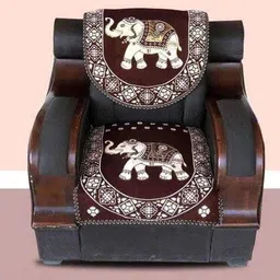 sbl textile Polycotton Animal 3+2 Seater Sofa Cover image 3