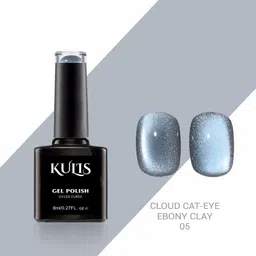 kulis Cloud Cateye UV LED Nail Gel Polish - Magnetic Cat Eye Effect (EBONY CLAY, 8ml) EBONY CLAY-picture-29