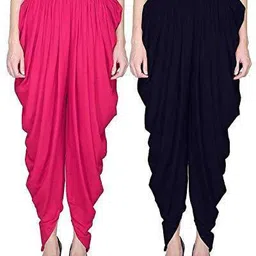 bds creations Solid Rayon Women Harem Pants image 1
