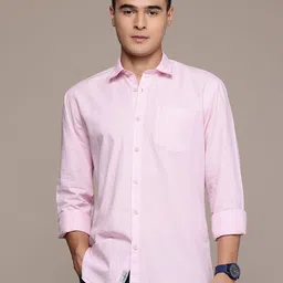 bs blue squad Men Slim Fit Solid Spread Collar Casual Shirt-picture-40