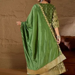 VredeVogel Women's Ethnic Motifs Embroidered Regular Kurta with Trousers & Dupatta image 2