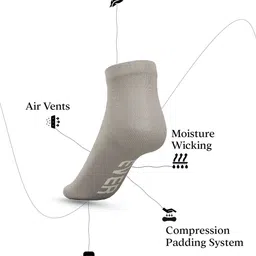 TalkingSox Unisex Pack Of 3 Moisture Wicking Bamboo Ankle Length Socks image 2
