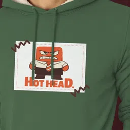 TOGS & TERRE Men Printed Hooded Sweatshirt image 2