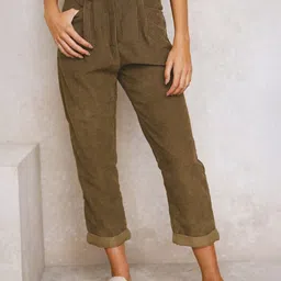 StyleCast Women Solid Regular Fit Polyester Regular Trousers-image-79