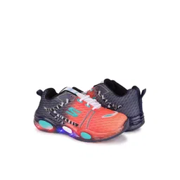 PENNEN Boys Orange Printed Mesh Loafers image 4