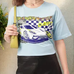 DressBerry Sporty Spice Printed Relaxed T-Shirt-image-17