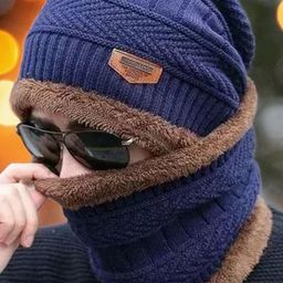 Infispace Men Woollen Beanie With Neck Warmer-picture-29