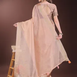 DIVASTRI Woven Design Zari Organza Saree image 3