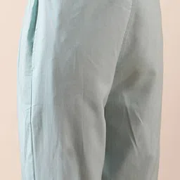 FASHOR Women Floral Printed Regular Pure Cotton Kurta with Trousers image 3