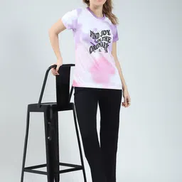 rock.it Women Typography Printed Cotton Tshirt image 2