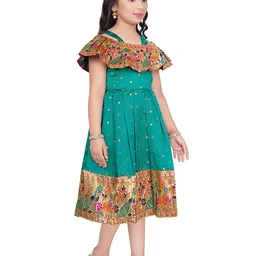 BAESD Embellished Cold-Shoulder Fit & Flare Dress image 3