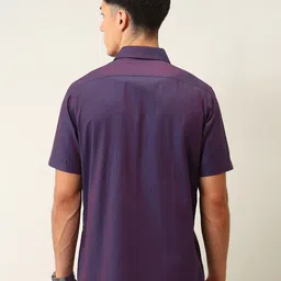 Arrow Men Solid Spread Collar Pure Cotton Formal Shirt image 5