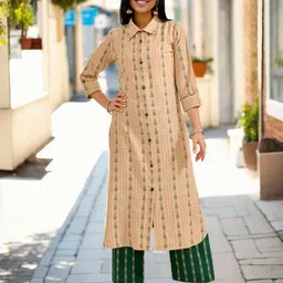 Moda Rapido Ethnic Motifs Printed Panelled Kurta with Palazzos image 3