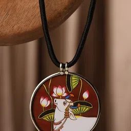 PATOLA BY VJ 92.5 Sterling Silver-Plated Circular Pendant-picture-18