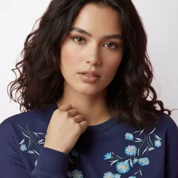 Mast & Harbour Floral Printed Sweatshirt image 2