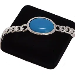 Sahiba Gems Silver-Plated Silver Artificial Stones Bracelet-picture-0