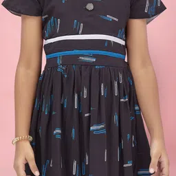 Sangria Girls Printed Frock image 5