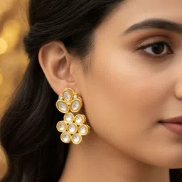 aadita Floral Drop Earrings-picture-10