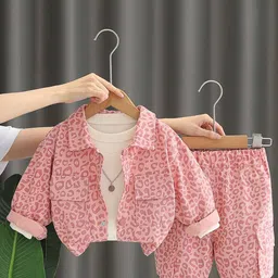 StyleCast x Revolte Girls Printed T-shirt and Shirt with Trousers-picture-18