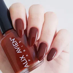 ALIX AVIEN PARIS Long Wearing Glossy Nail Lacquer- 4 ml- Brown 12 image 4