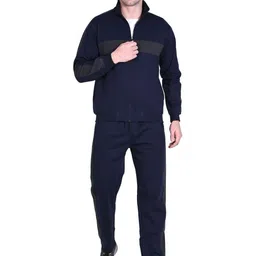 RELIGHT WEARS Men Colourblocked Mock Collar Breathable Sweatshirt & Trousers Tracksuit-picture-30