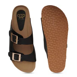 THE WHITE POLE Women Textured Open Toe Flats with Buckles image 5