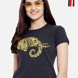 Dreambe Women Typography Printed T-shirt-picture-13