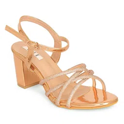 ELLE Embellished Ethnic Block Sandals image 4