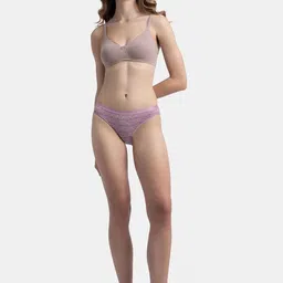 Jockey Pack of 3 Medium Coverage Cotton Printed Mid Waist Bikini Briefs 3005-0305-VACCN image 3