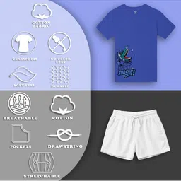 NUSYL Boys Multi Cotton Blend Clothing Set image 4