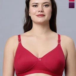 In Care Pack Of 2 Pure Cotton Underwired Full Coverage T-shirt Bra-picture-29