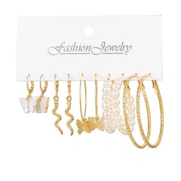 DressBerry Gold-Plated Hoop Earrings image 3