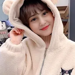 FOREVER FRIDAY Girls Solid Hooded Full Sleeves Sweatshirt image 3