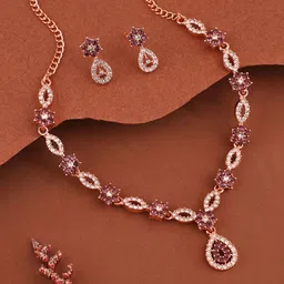 Anouk Set Of 3 Stone Studded Jewellery Set image 5